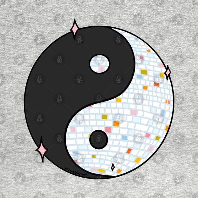 Yinyang Disco Ball by Doodle by Meg